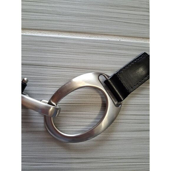 Lake Shore Drive Black & Silver Metal Circle Link Belt Adjustable 38 Inches - Picture 2 of 8